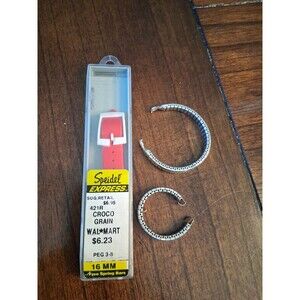 Replacement Watch Band Lot Of 3 Vintage 2 Speidel Strap, 1 Unbranded Silver Red
